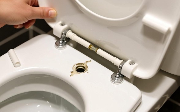 马桶盖上的小口子怎么拆除下来啊