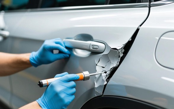 车门上有个口子怎么弄下去