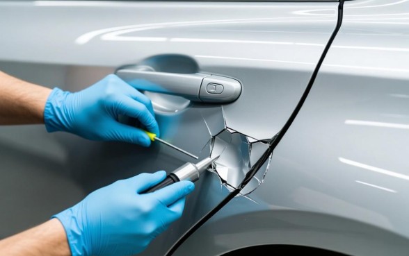 车门上有个口子怎么弄下去