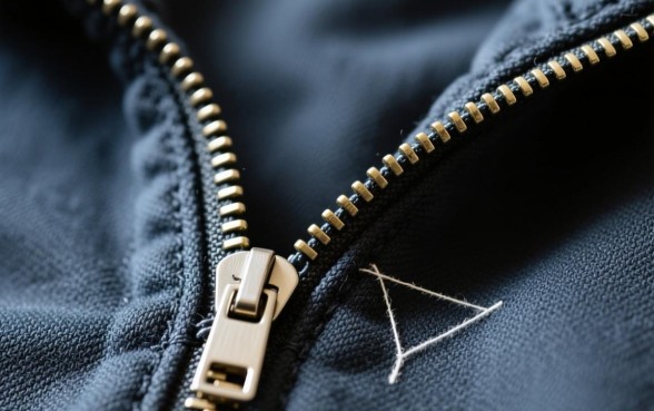 服装拉链下口怎么打剪口