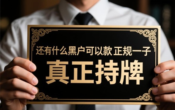 还有什么黑户可以下款的正规口子