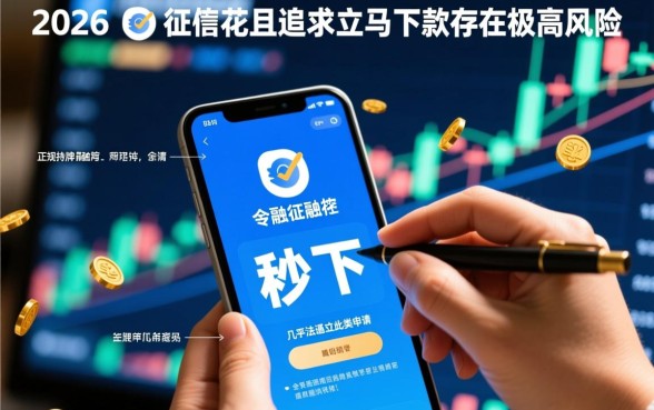 2026征信花能立马下款的口子