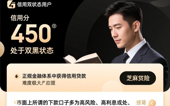 芝麻分450双黑能下款吗