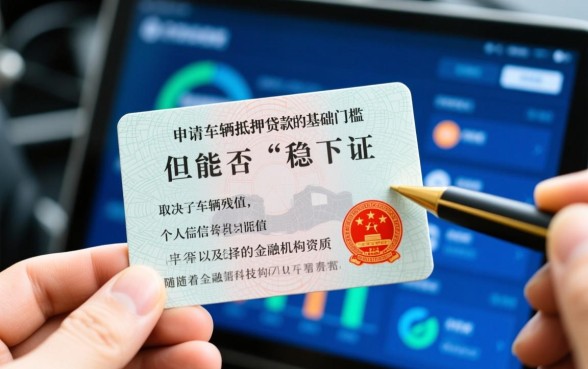 有行驶证稳下的贷款口子2026