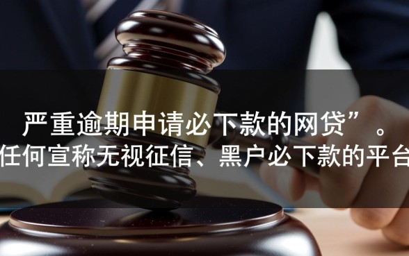 严重逾期申请必下款的网贷是什么