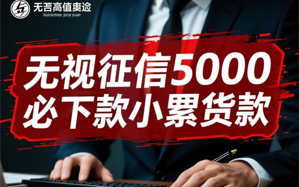 无视征信5000必下款小额贷款是真的吗