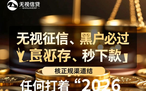 2026实测黑户烂户必过秒下款吗