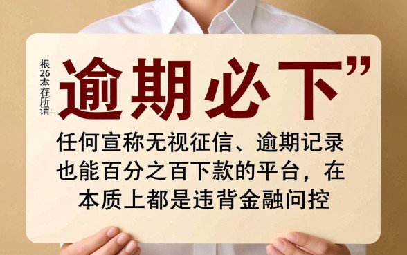 2026年有逾期必下的口子有吗