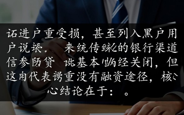 黑户征信不好可以走那些口子贷款