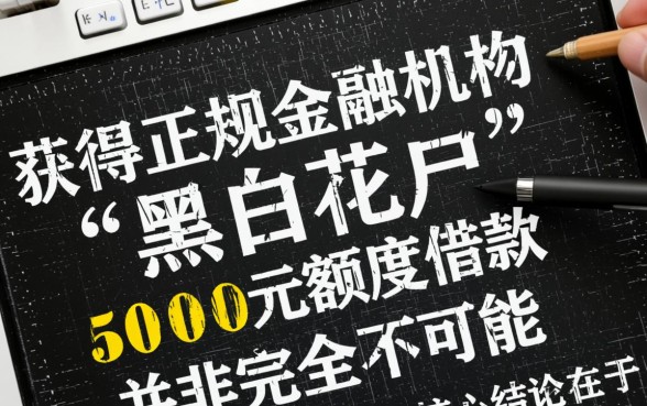 5000实测黑白花户能下的口子