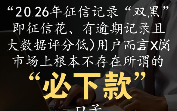 2026双黑必下款的口子有哪些