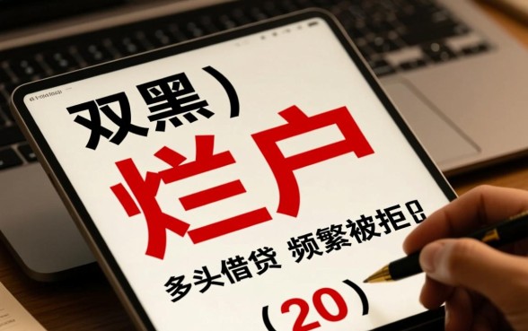 2026双黑烂户秒拒能贷款吗