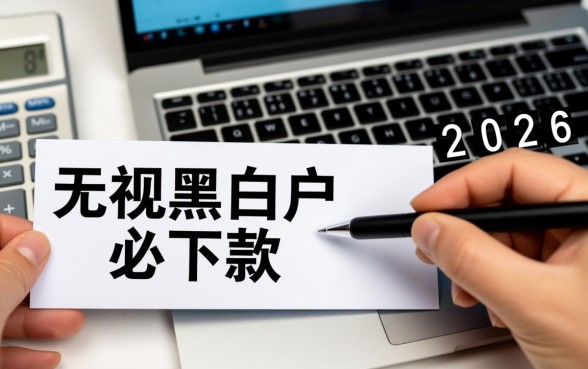 2026无视黑白户必下款的口子有哪些