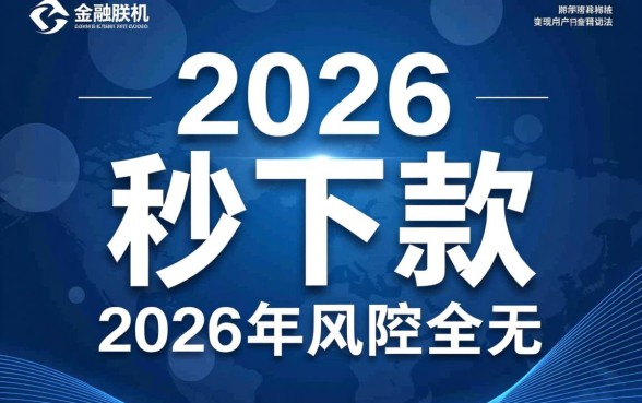 2026年秒下款贷款风控全无吗