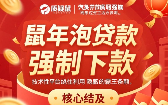 鼠年泡贷款强制下款为何被质疑