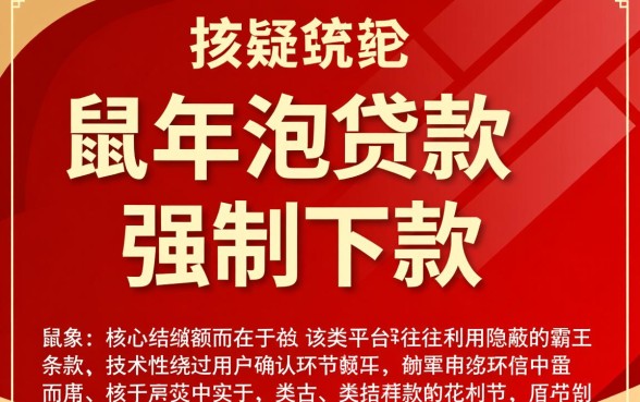 鼠年泡贷款强制下款为何被质疑