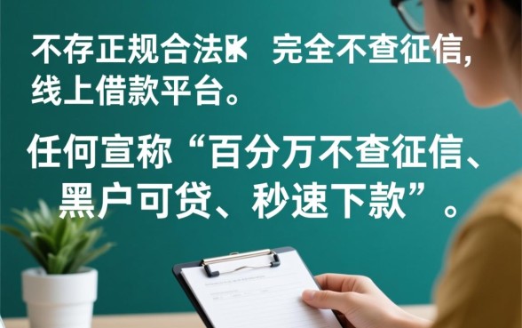 有没有不查征信的线上借款平台