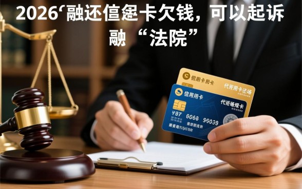 代还信用卡欠钱可以起诉吗法院