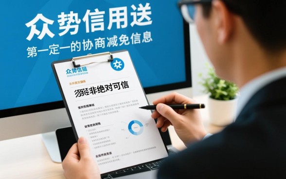 众势信用发信息协商减免真实吗