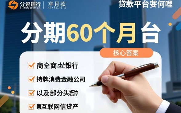 分期60个月的贷款平台有哪些