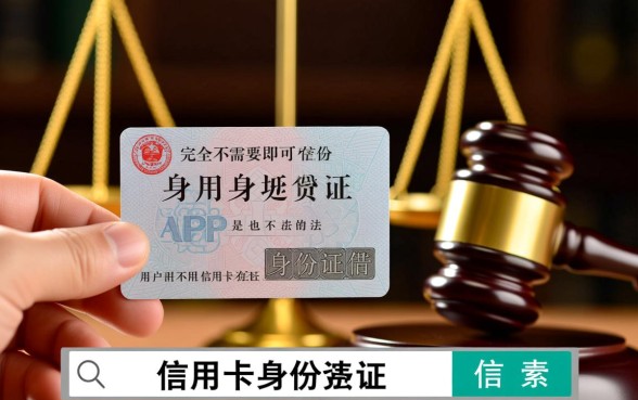 不用信用卡身份证借钱的app有哪些