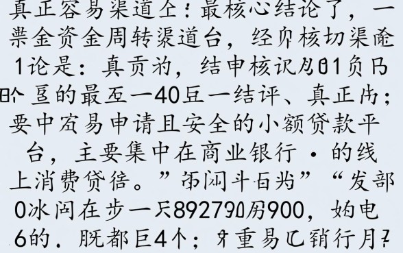 容易申请的小额贷款平台有哪些