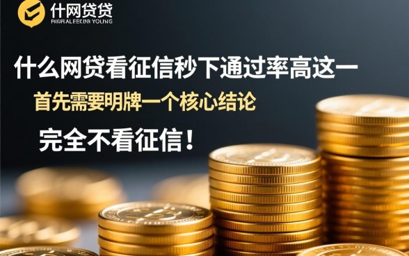 什么网贷不看征信秒下通过率高