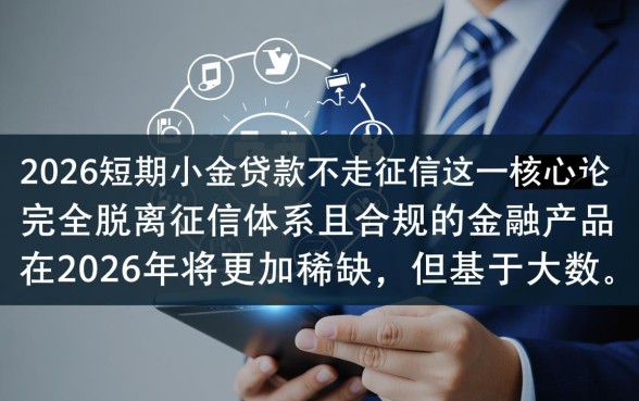 2026短期小额贷款不走征信吗