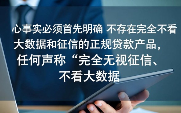 不看大数据和征信的贷款有哪些
