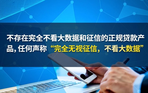 不看大数据和征信的贷款有哪些