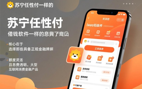 类似苏宁任性付一样的借钱软件有哪些