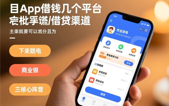 手机APP借钱都有几个平台的