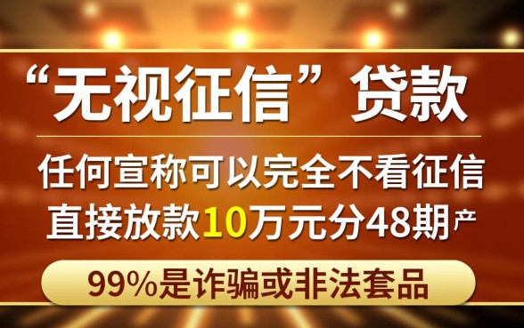 无视征信贷款10万48期怎么还