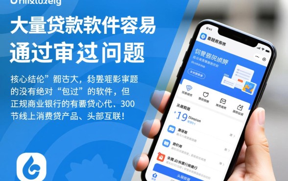 哪个大额贷款软件容易通过审核