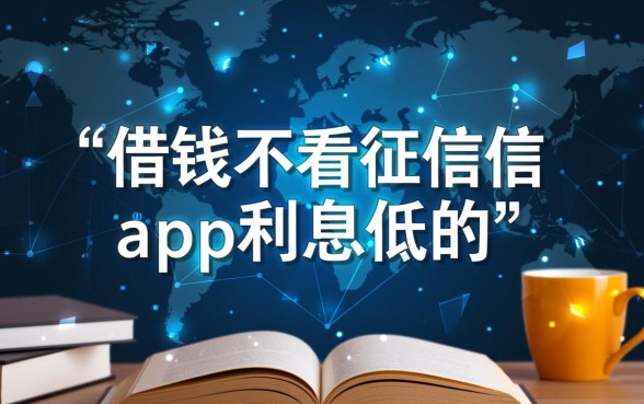 借钱不看征信的app利息低