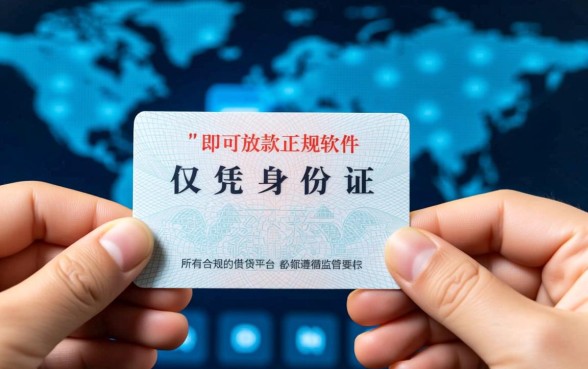 凭身份证就能借钱的软件有哪些