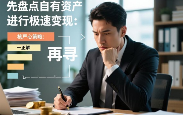 特别着急用钱的时候应该怎么做