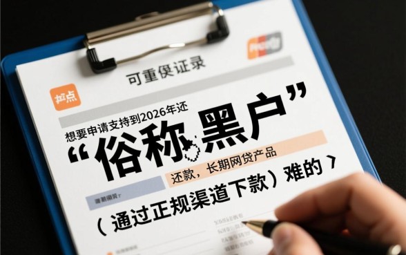 黑户可过的网贷2026年还款