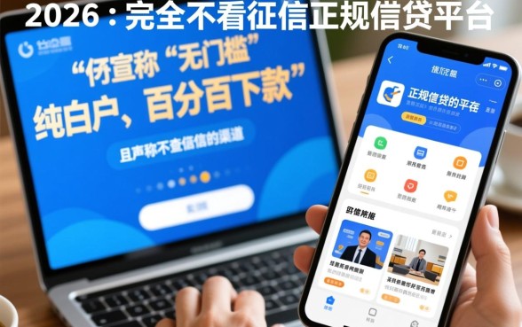2026不看征信能下款的平台