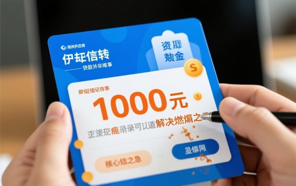 小额度贷款1000元不看信誉