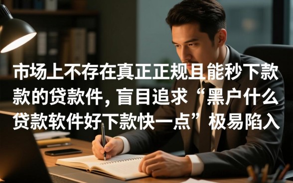 黑户什么贷款软件好下款快一点