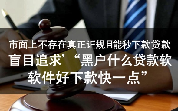 黑户什么贷款软件好下款快一点