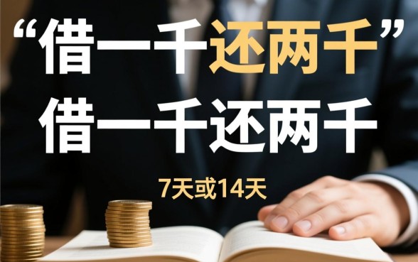 借一千还两千的贷款口子有哪些