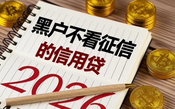 黑户不看征信的信用贷2026