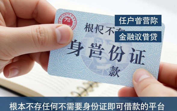 黑户什么平台借钱不需要身份证