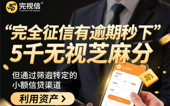 征信有逾期秒下5千吗