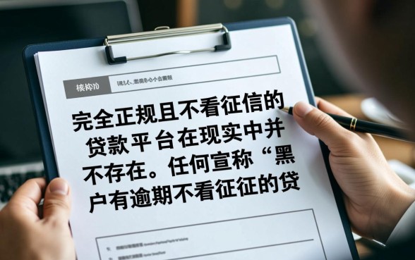 黑户有逾期不看征信的贷款平台