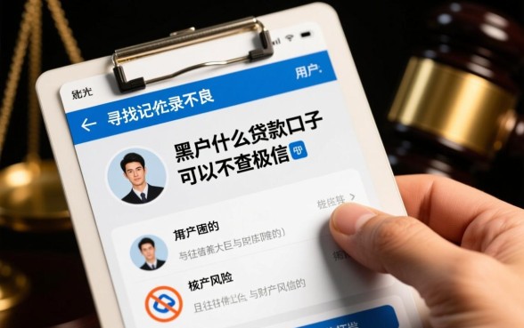 黑户什么贷款口子可以不查征信