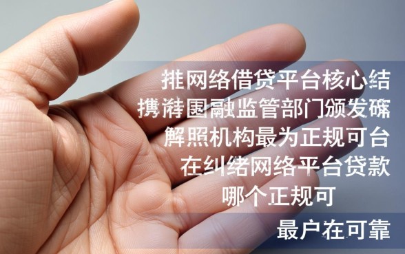 网络平台贷款哪个正规可靠一点