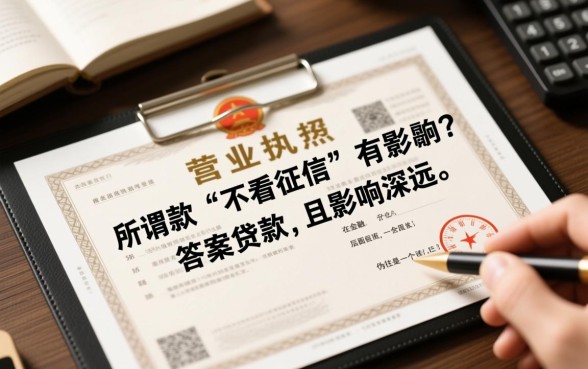 营业执照借款不看征信有影响吗